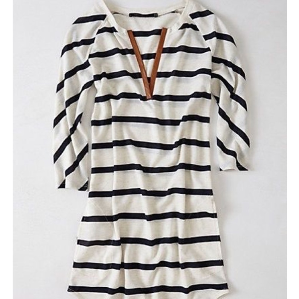 ISO!  Anthro leather trimmed sauble tunic!